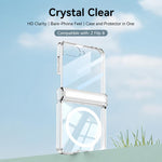 GKK Integrated Folding Transparent Magnetic Phone Case, For Galaxy Z Flip8 5G