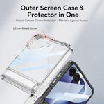 GKK Integrated Folding Transparent Magnetic Phone Case, For Galaxy Z Flip8 5G