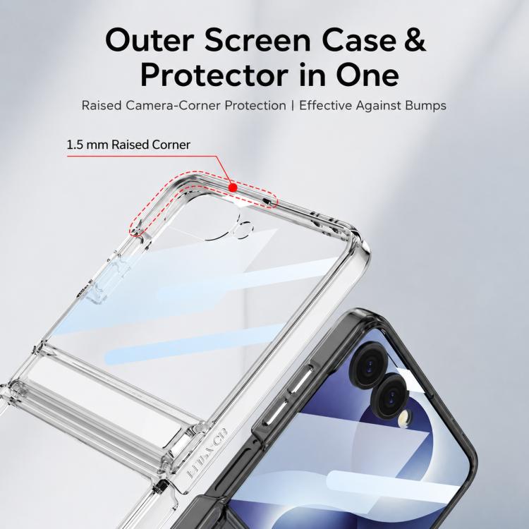 GKK Integrated Folding Transparent Magnetic Phone Case, For Galaxy Z Flip8 5G