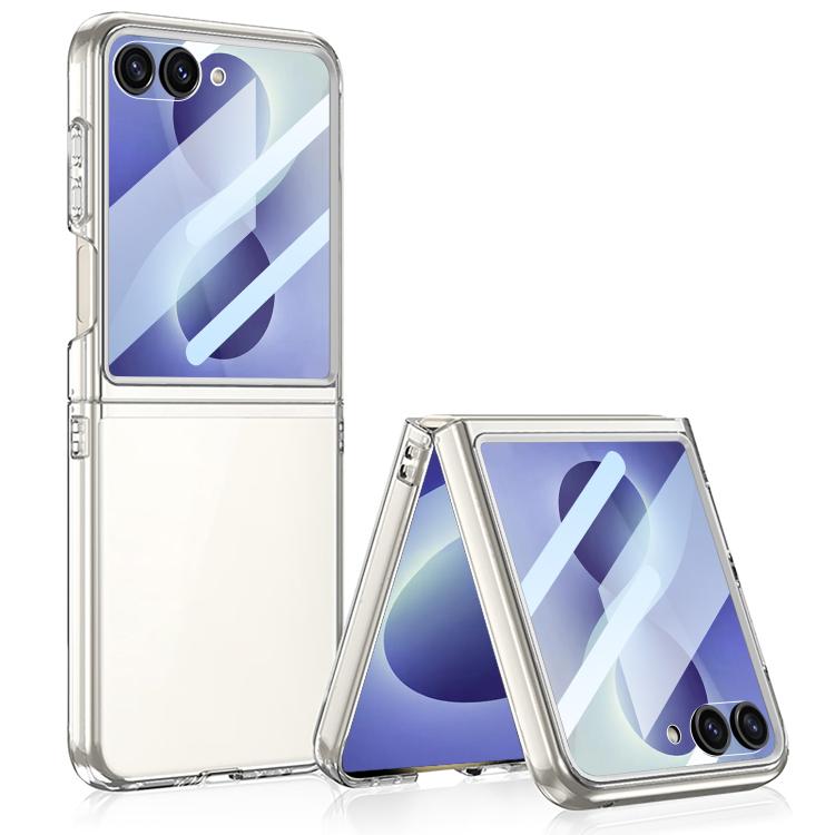 Custodia per PC/telefono GKK con ampia finestra integrata, For Galaxy Z Flip8 5G