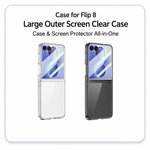 Custodia per PC/telefono GKK con ampia finestra integrata, For Galaxy Z Flip8 5G