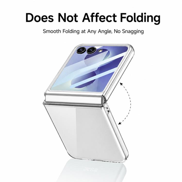 Custodia per PC/telefono GKK con ampia finestra integrata, For Galaxy Z Flip8 5G