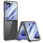 Custodia per PC/telefono GKK con ampia finestra integrata, For Galaxy Z Flip8 5G