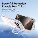 Custodia magnetica con supporto e copriobiettivo Chameleon Gen2, For iPhone 16 Pro Max, For iPhone 16 Pro, For iPhone 16 Plus, For iPhone 16, For iPhone 15 Pro Max, For iPhone 15 Pro