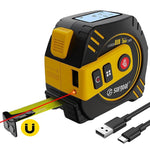 ARTBULL Telemetro laser a infrarossi ricaricabile 2 in 1, metro a nastro