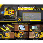 ARTBULL Telemetro laser a infrarossi ricaricabile 2 in 1, metro a nastro