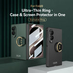 Custodia per telefono GKK integrata ultra sottile in PC con copertura completa e anello di supporto, For Galaxy Z Fold8 5G