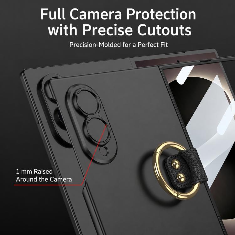 Custodia per telefono GKK integrata ultra sottile in PC con copertura completa e anello di supporto, For Galaxy Z Fold8 5G