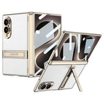 Custodia magnetica in pelle GKK integrata per telefono Triumph Phantom con supporto, For Galaxy Z Fold8 5G