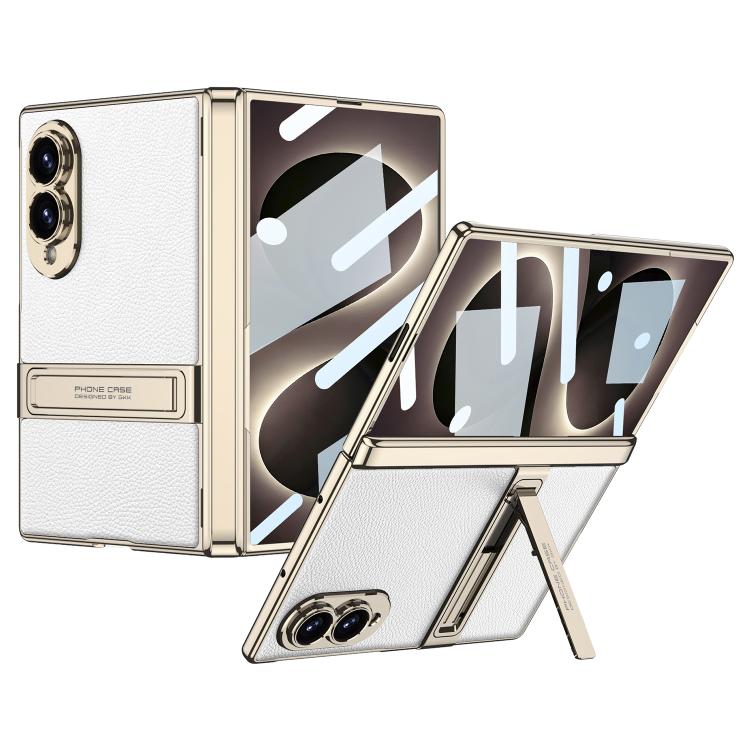 Custodia magnetica in pelle GKK integrata per telefono Triumph Phantom con supporto, For Galaxy Z Fold8 5G