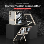 Custodia magnetica in pelle GKK integrata per telefono Triumph Phantom con supporto, For Galaxy Z Fold8 5G