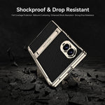Custodia magnetica in pelle GKK integrata per telefono Triumph Phantom con supporto, For Galaxy Z Fold8 5G