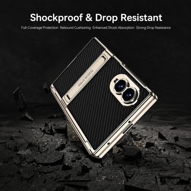 Custodia magnetica in pelle GKK integrata per telefono Triumph Phantom con supporto, For Galaxy Z Fold8 5G