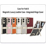 Custodia magnetica in pelle GKK integrata per telefono Triumph Phantom con supporto, For Galaxy Z Fold8 5G
