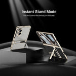 Custodia magnetica in pelle GKK integrata per telefono Triumph Phantom con supporto, For Galaxy Z Fold8 5G