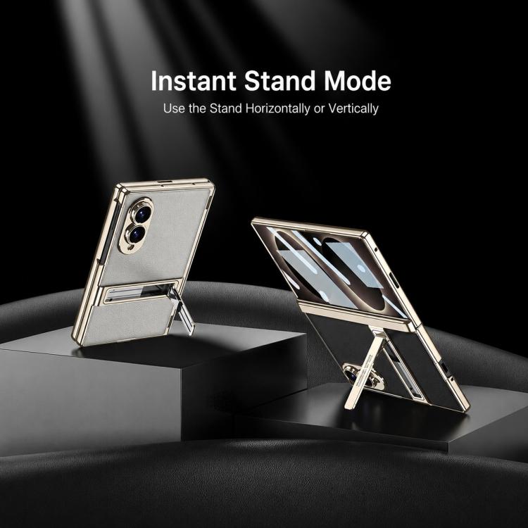 Custodia magnetica in pelle GKK integrata per telefono Triumph Phantom con supporto, For Galaxy Z Fold8 5G