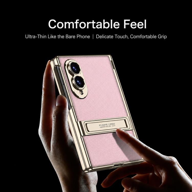 Custodia magnetica in pelle GKK integrata per telefono Triumph Phantom con supporto, For Galaxy Z Fold8 5G
