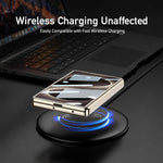 Custodia magnetica in pelle GKK integrata per telefono Triumph Phantom con supporto, For Galaxy Z Fold8 5G