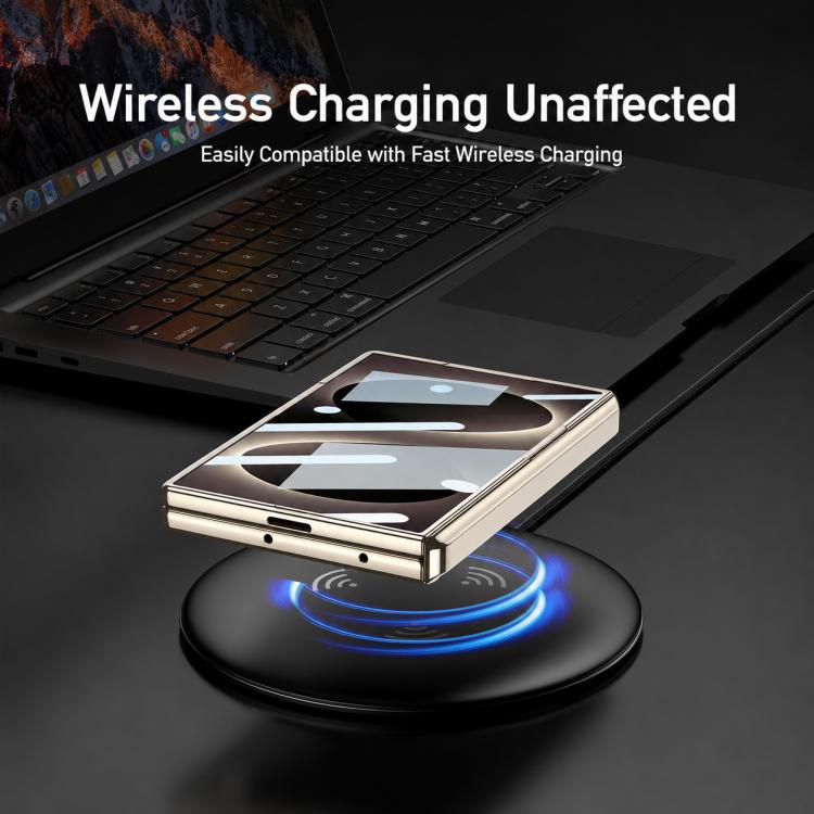 Custodia magnetica in pelle GKK integrata per telefono Triumph Phantom con supporto, For Galaxy Z Fold8 5G