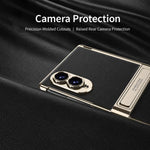 Custodia magnetica in pelle GKK integrata per telefono Triumph Phantom con supporto, For Galaxy Z Fold8 5G