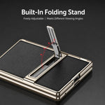 Custodia magnetica in pelle GKK integrata per telefono Triumph Phantom con supporto, For Galaxy Z Fold8 5G