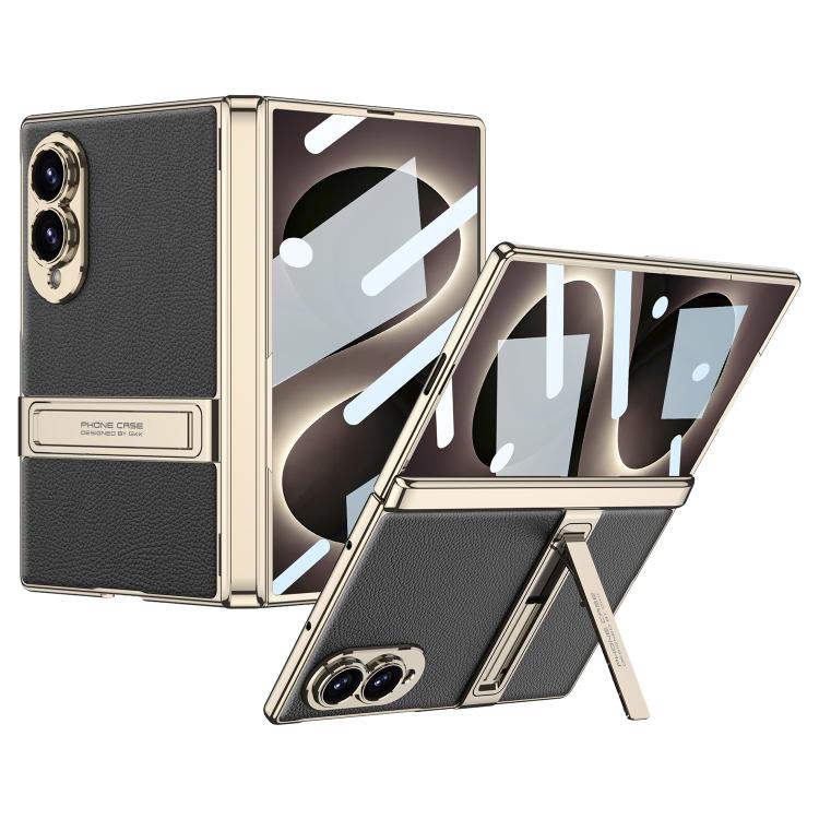 Custodia magnetica in pelle GKK integrata per telefono Triumph Phantom con supporto, For Galaxy Z Fold8 5G