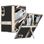 Custodia magnetica in pelle GKK integrata per telefono Triumph Phantom con supporto, For Galaxy Z Fold8 5G