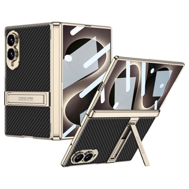 Custodia magnetica in pelle GKK integrata per telefono Triumph Phantom con supporto, For Galaxy Z Fold8 5G