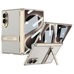 Custodia magnetica in pelle GKK integrata per telefono Triumph Phantom con supporto, For Galaxy Z Fold8 5G