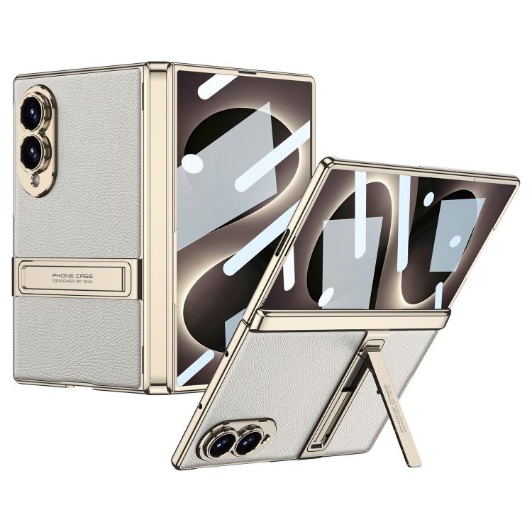 Custodia magnetica in pelle GKK integrata per telefono Triumph Phantom con supporto, For Galaxy Z Fold8 5G