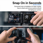 Ventola di raffreddamento per fotocamera compatibile con Sony A7M4 / ZVE1 / A6700 / A7C2, ZV-E10 / ZV1 / A7C / FX3, Canon 70D / R6 / R6 Mark II / R7, Fuji X-T4 / X-S10