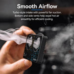 Ventola di raffreddamento per fotocamera compatibile con Sony A7M4 / ZVE1 / A6700 / A7C2, ZV-E10 / ZV1 / A7C / FX3, Canon 70D / R6 / R6 Mark II / R7, Fuji X-T4 / X-S10