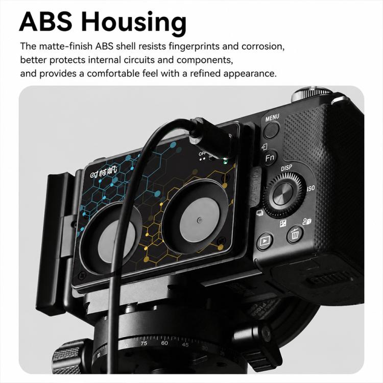 Ventola di raffreddamento per fotocamera compatibile con Sony A7M4 / ZVE1 / A6700 / A7C2, ZV-E10 / ZV1 / A7C / FX3, Canon 70D / R6 / R6 Mark II / R7, Fuji X-T4 / X-S10
