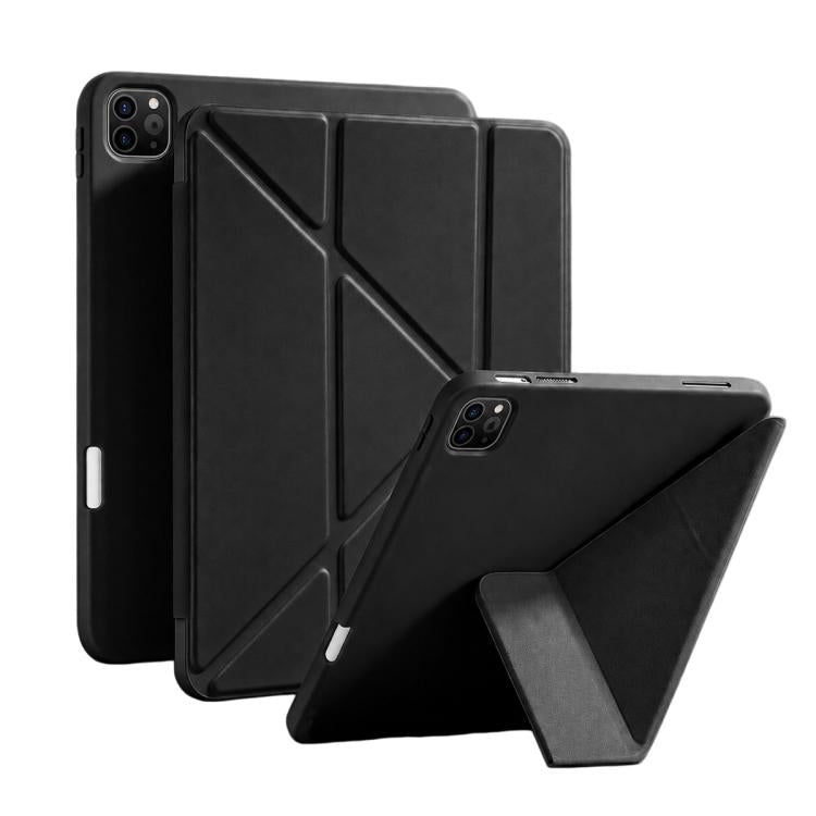 Custodia in silicone pieghevole a Y XDcase per tablet, con supporto in pelle e scomparto per penna., For iPad Air 13 2026 / 2025 / 2024, For iPad Air 11 2026 / 2025 / 2024, For iPad 2025 / 2022, For iPad Pro 12.9 2022/21/20/18, For iPad Pro 11 2022 / 2021