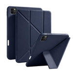 Custodia in silicone pieghevole a Y XDcase per tablet, con supporto in pelle e scomparto per penna., For iPad Air 13 2026 / 2025 / 2024, For iPad Air 11 2026 / 2025 / 2024, For iPad 2025 / 2022, For iPad Pro 12.9 2022/21/20/18, For iPad Pro 11 2022 / 2021