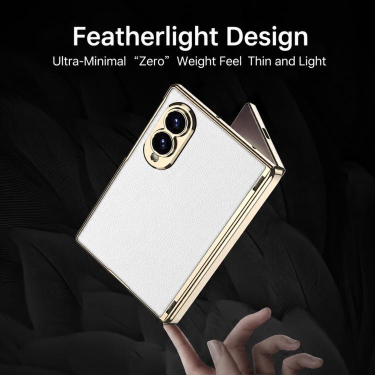 Custodia per telefono GKK Phantom in pelle vegana con cerniera magnetica integrata e chiusura pieghevole., For Galaxy Z Fold8 5G