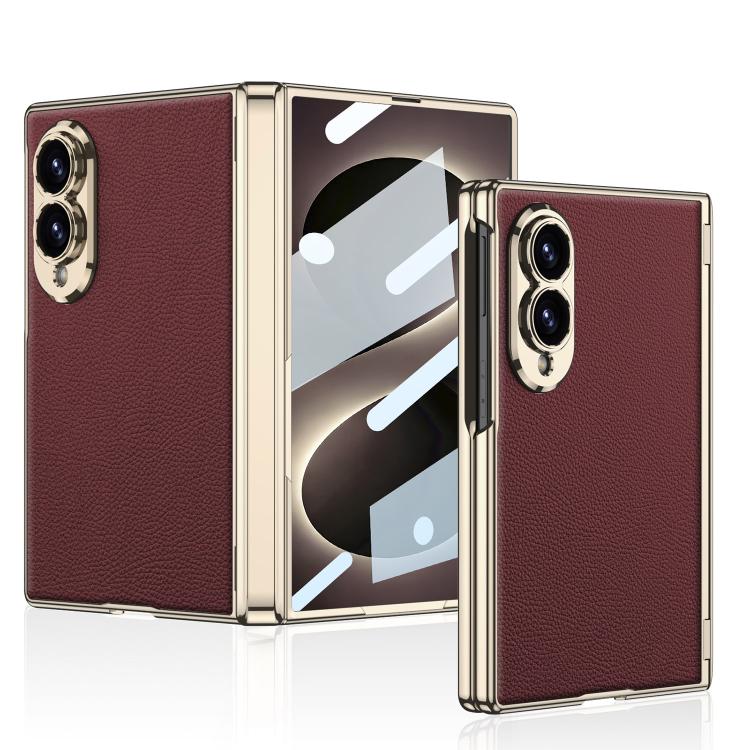 Custodia per telefono GKK Phantom in pelle vegana con cerniera magnetica integrata e chiusura pieghevole., For Galaxy Z Fold8 5G