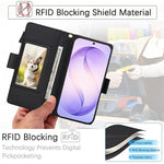 Portafoglio romboidale con cerniera e texture litchi, custodia per telefono in pelle vegana con cinturino, For Galaxy S26 Ultra 5G