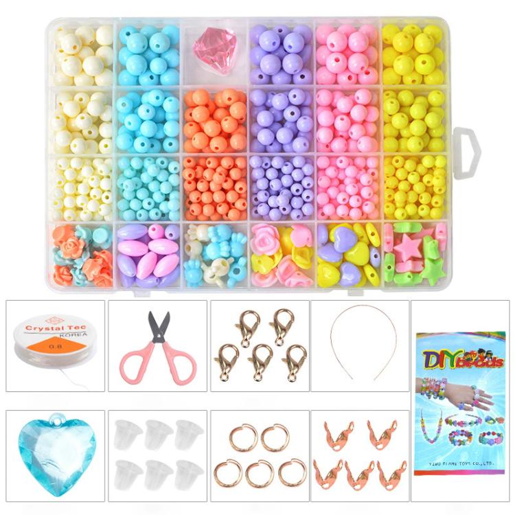 Kit per braccialetti fai da te con 24 griglie e perline, giocattolo educativo con kit di attrezzi, 24-grid (Colorful), 24-grid (Crystal Mix-and-Match), 24-grid (The Warmth of Spring), 24-grid (Cute Girl), 24-grid (Flowers Bloom)                        ...