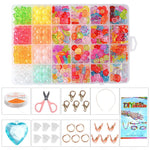 Kit per braccialetti fai da te con 24 griglie e perline, giocattolo educativo con kit di attrezzi, 24-grid (Colorful), 24-grid (Crystal Mix-and-Match), 24-grid (The Warmth of Spring), 24-grid (Cute Girl), 24-grid (Flowers Bloom)                        ...