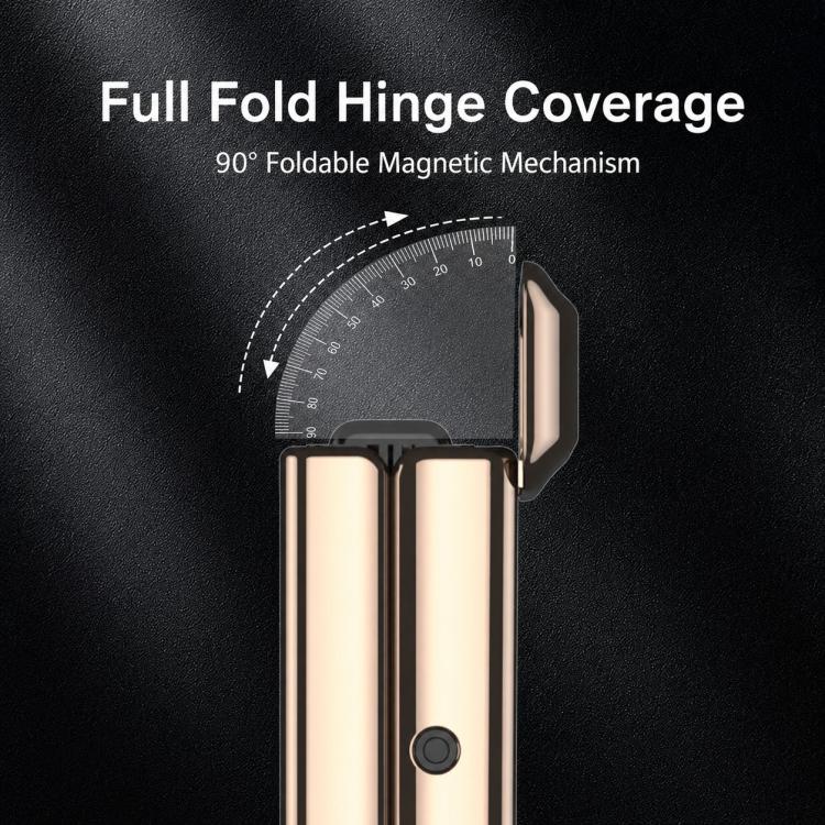 Custodia per telefono GKK con cerniera magnetica integrata, pieghevole, in ecopelle Phantom e anello magnetico., For Galaxy Z Fold8 5G