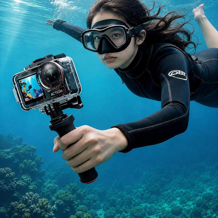 Custodia impermeabile per fotocamere subacquee fino a 60 m, For DJI Osmo Action 6, For DJI Osmo Action 5 Pro / 4 / 3