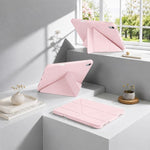 Custodia in silicone pieghevole a Y XDcase per tablet, con supporto in pelle e scomparto per penna., For iPad mini 2024 / 2021