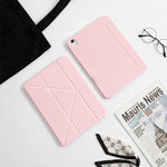 Custodia in silicone pieghevole a Y XDcase per tablet, con supporto in pelle e scomparto per penna., For iPad mini 2024 / 2021