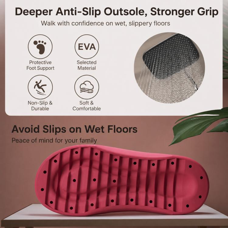 Infradito con suola spessa e tomaia in EVA, 35-36, 37-38, 39-40