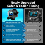 Custodia impermeabile per fotocamere subacquee fino a 60 m con barra di galleggiamento, For DJI Osmo Action 6, For DJI Osmo Action 5 Pro / 4 / 3