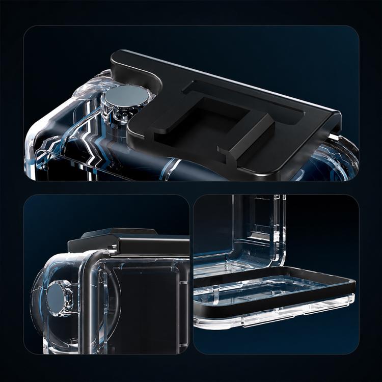 Custodia impermeabile per fotocamere subacquee fino a 60 m con barra di galleggiamento, For DJI Osmo Action 6, For DJI Osmo Action 5 Pro / 4 / 3