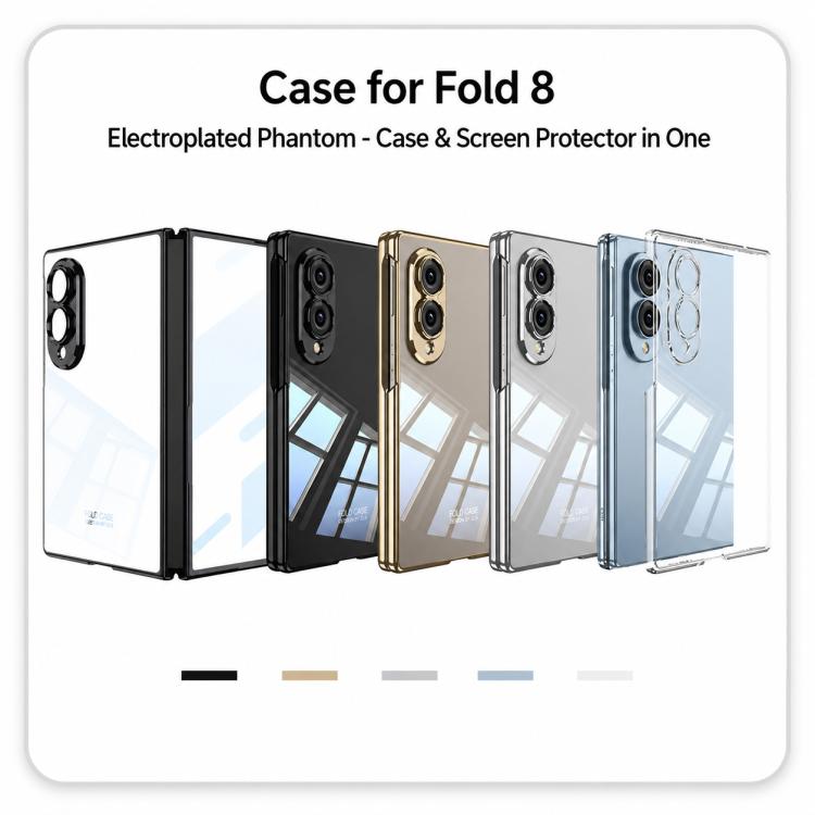 Custodia per telefono GKK con effetto elettroplaccatura fantasma integrata., For Galaxy Z Fold8 5G