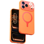 Custodia per telefono con copertura completa in silicone liquido magnetico e fotocamera integrata., For iPhone 17 Pro Max, For iPhone 17 Pro, For iPhone 17
