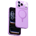 Custodia per telefono con copertura completa in silicone liquido magnetico e fotocamera integrata., For iPhone 17 Pro Max, For iPhone 17 Pro, For iPhone 17